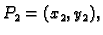 $ P_2=(x_2,y_2),$